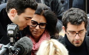 Françoise Bettencourt Meyers et ses fils en 2015.