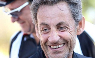 Nicolas Sarkozy le 17 août 2012 près du Cap nègre.
