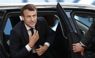Emmanuel Macron à Bruxelles, le 10 avril 2019.