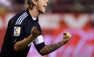 Le milieu du Real Madrid, Guti, le 30 janvier 2010 à La Corogne.
