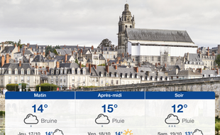 Météo Tours: Prévisions du mercredi 16 octobre 2019