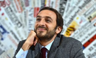 Emiliano Fittipaldi, l'un des deux journalistes italiens mis en accusation par le Vatican, le 17 novembre 2015 à Rome.