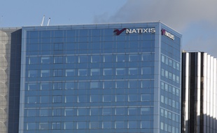Paris le 28 janvier 2013. Illustration batiment Siege social de la societe Natixis.