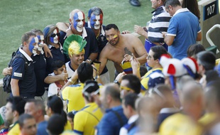 Des supporters français à Rio, lors du match France-Equateur, le 25 juin 2014.