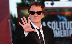 Quentin Tarantino à la Mostra de Venise, le 11 septembre 2010