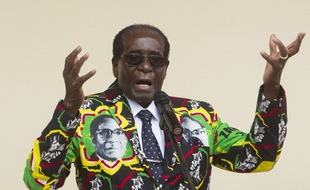 Le président du Zimbabwe Robert Mugabe, le 17 décembre 2016, à Masvingo.