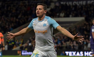 L'attaquant marseillais Florian Thauvin a inscrit les deux derniers buts du carton à Toulouse (2-5), le 18 mai 2019.