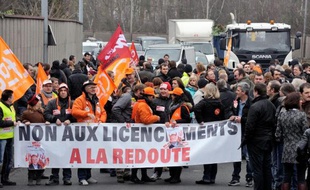 Manifestation contre le plan à La Redoute le 4 mars 2014 à Roubaix