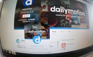 Page du site de partage de vidéos Dailymotion le 7 avril 2015