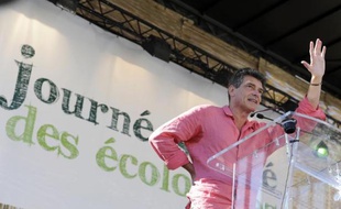 Pascal Durand, secrétaire national d'EELV, le 22 août 2013 lors des journées d'été d'Europe Ecologie-Les Verts à Marseille