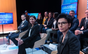 David Belliard, Anne Hidalgo et Rachida Dati lors du débat sur LCI, le 4 mars 2020.