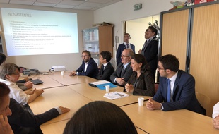 Agnès Buzyn a rencontré le personnel des urgences d'Argenteuil le 17 septembre 2019.