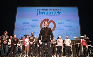 Jean-Luc Mélenchon en meeting le 29 novembre 2016 à Bordeaux.