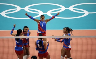 L'équipe portoricaine féminine de volleyball olympique