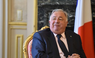 Le président du Sénat Gérard Larcher à Paris le 27 septembre 2017.