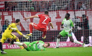 Le Bayern a galéré face à Wolfsburg