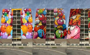 Les riverains d'Empalot ont jusqu'au 15 février pour choisir l'oeuvre du graffeur CEET qui ornera l'un des murs de leur quartier.
