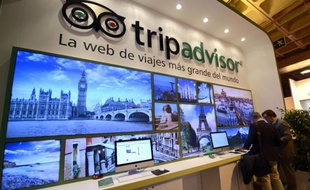 Le stand de Tripadvisor, au salon du tourisme de Madrid, le 22 janvier 2014