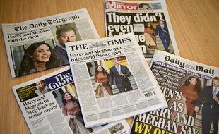Toute la presse britannique s'est emparé de l'annonce de Meghan et Harry.