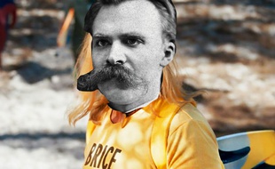 La tête de Nietzsche sur le corps de Brice. Merci Paint