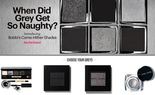 La marque de cosmétiques Bobbi Brown surfe sur le succès de la saga «Fifty Shades of Grey» avec une nouvelle palette, Come-Hither Shades (teintes aguicheuses).