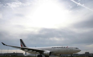 Un appareil de la compagnie Air France, le 12 octobre 2015 à l'aéroport de Roissy