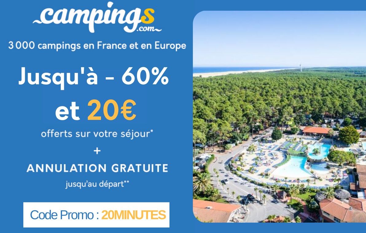 Jusqu’à 60 sur votre séjour et 20€ offerts