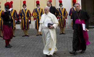 Le pape François au Vatican le 17 octobre 2014