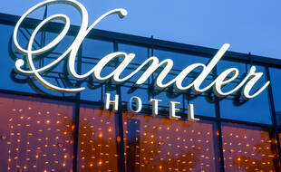 L'Hotel Xander où résidait Alexei Navalny avant son empoisonnement.