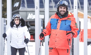 Laurent Ournac réalise l'épisode de « Camping Paradis » au ski