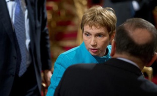 Laurence Parisot le 17 janvier 2013 à l'Elysée.