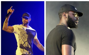 Les rappeurs Booba et Damso.