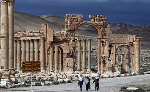 Le site de Palmyre en Syrie, photo prise le 14 mars 2014.