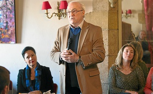 Lisette Narducci (à gauche), aux côtés de Jacques Soubeyrand jeudi matin.