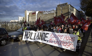Des manifestations ont eu lieu en France pour protester contre le chômage et la précarité, le 6 décembre 2014.
