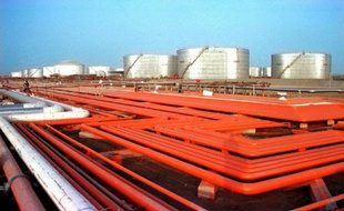 La raffinerie de pétrole de Bandar-Abbas en Iran, le 26 juillet 1997
