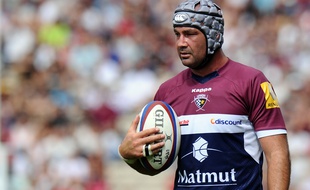 Matthew Clarkin, le capitaine de l'UBB, lors d'un match disputé contre Montpellier, le 14 septembre 2014 à Bordeaux.