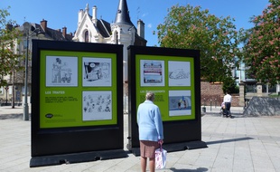 L'exposition est visible jusqu'au 23 mai sur la place Hoche.