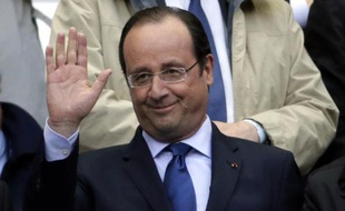 François Hollande le 3 mai 2014 au Stade de France à Saint-Denis