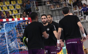 Les joueurs du HBC Nantes récupèrent un point.