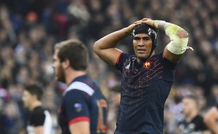 Sébastien Vahaamahina lors de France-Nouvelle-Zélande, le 26 novembre 2016 au Stade de France.