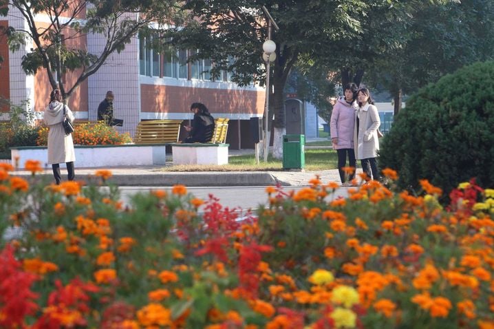 La Corée du Nord envoie certains ressortissants à l'étranger, ici dans la capitale Pyongyang, pour gagner de l'argent. 