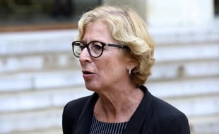 La secrétaire d'Etat à la Recherche, Geneviève Fioraso, le 27 août 2014 à l'Elysée, à Paris