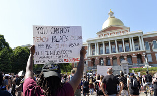 Une manifestation à l'occasion de «juneteenth», qui marque la fin de l'esclavage aux Etats-Unis, en 2020.