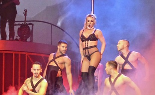 La chanteuse Britney Spears à Blackpool au Royaume-Uni (certifié)