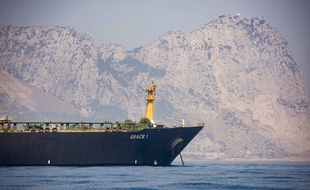Le pétrolier Grace 1 à Gibraltar en août 2019