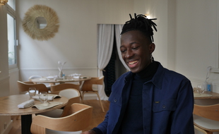 Mory Sacko dans son restaurant Mosuke à Paris, le 12 octobre 2020.