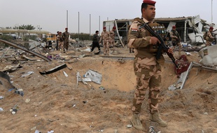 Un militaire à Taji, en Irak.