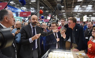Edouard Philippe au Salon de l'agriculture, le 24 février 2020.