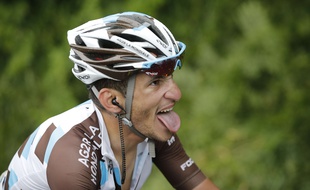 Blel Kadri lors de sa victoire à Gérardmer, le 12 juillet 2014 sur le Tour de France.
